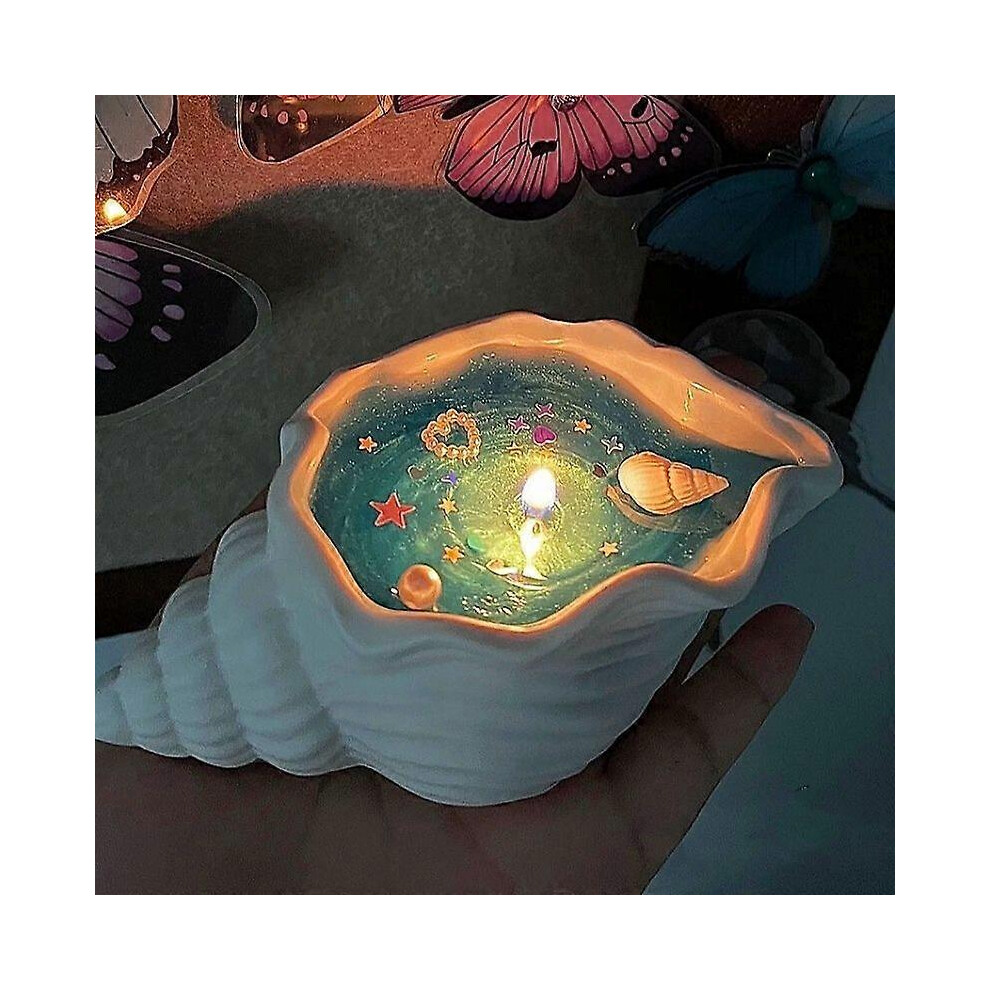 (Dreamy blue chimes scent, 2) Sea Conch Different Scented Candle Shell Handmade Candle Birthday Gift Everyday Home-image-OPC-PG8KJW5-NEW