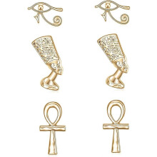 (907, One size) Dinosaur Stud Earrings 14K Gold Plated Stud Earrings Animal Earrings for Women Girls