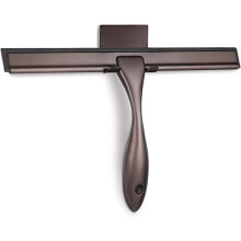 (As show, One size) All-Purpose Shower Squeegee for Shower Doors, Bathroom, Window and Car Glass - Bronze, Stainless Steel, 10 Inches