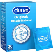 Durex Originals Classic Naturlige Kondomer 20 stk.