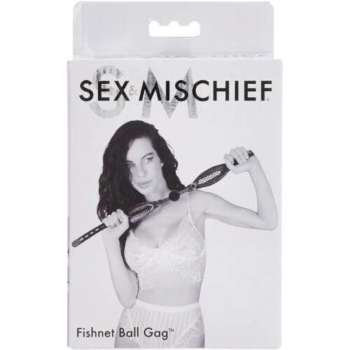 S&M Fishnet Ball Gag 2