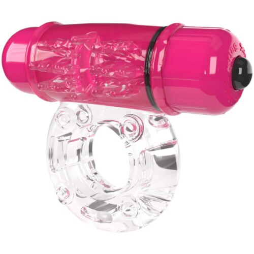 Screaming O 4B Deep Rumbling OWow Vibrating Cock Ring Strawberry 1