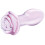 Glas Rosebud Glass Butt Plug 5 Inch 1