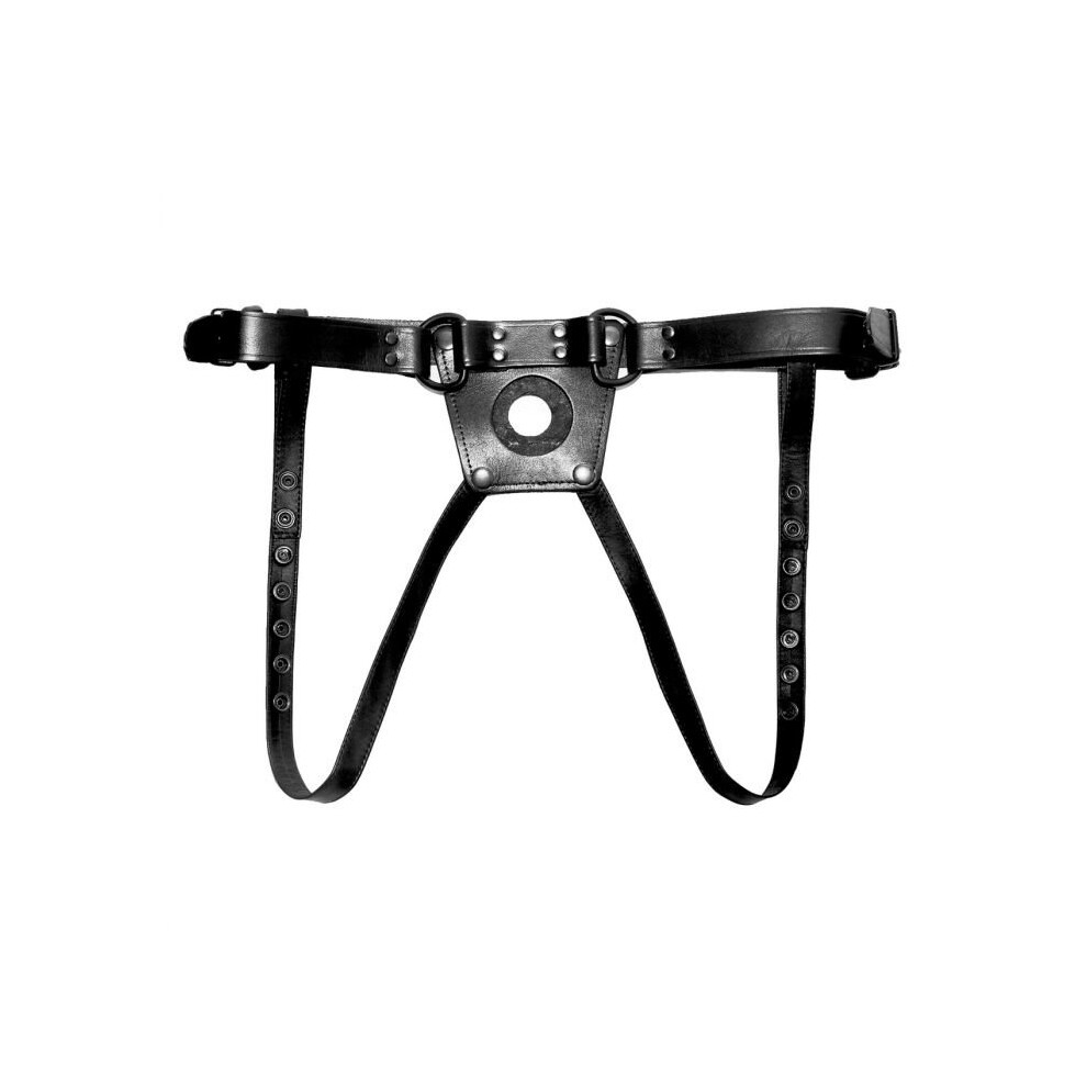 Prowler Red Leather Dong Harness Large