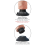 GODE VIBRANT KING COCK BALLS 8” REALISTIC BLANC 4