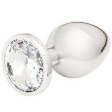 Me You Us Crystal Jewels Jewelled Metal Butt Plug Large Clear