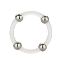 CALEXOTICS - BAGUE EN SILICONE PERLÉE ACIER L
