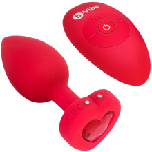 BVibe Vibrerende Hjerteprop ML Rød Fjernstyret Analprop