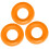 Oxballs Fat Willy Jumbo Cock Ring Set Orange (3 Pack) 1