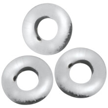 Oxballs Fat Willy Jumbo Cockring Set Clear (3 Pack)
