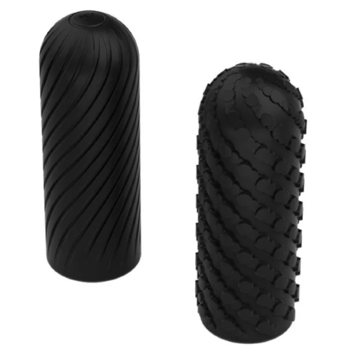 Arcwave Ghost Silicone Reusable Reversible Textured Male Stroker Black