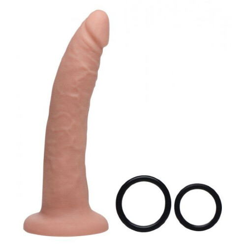 Charmed 7.5" Silicone Dildo with Harness 2