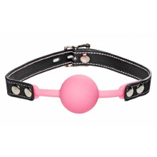 Glow Gag Glow in the Dark Silicone Pink Ball Gag