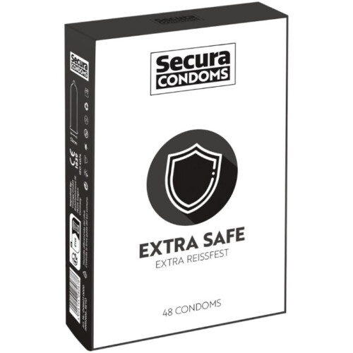 Secura Extra Safe Extra Thick -kondomit 48 kpl pakkaus