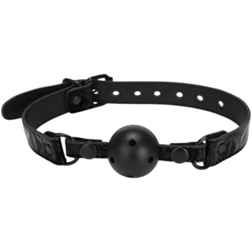 Diamond Collection Beginner's Friendly Ball Gag - Black