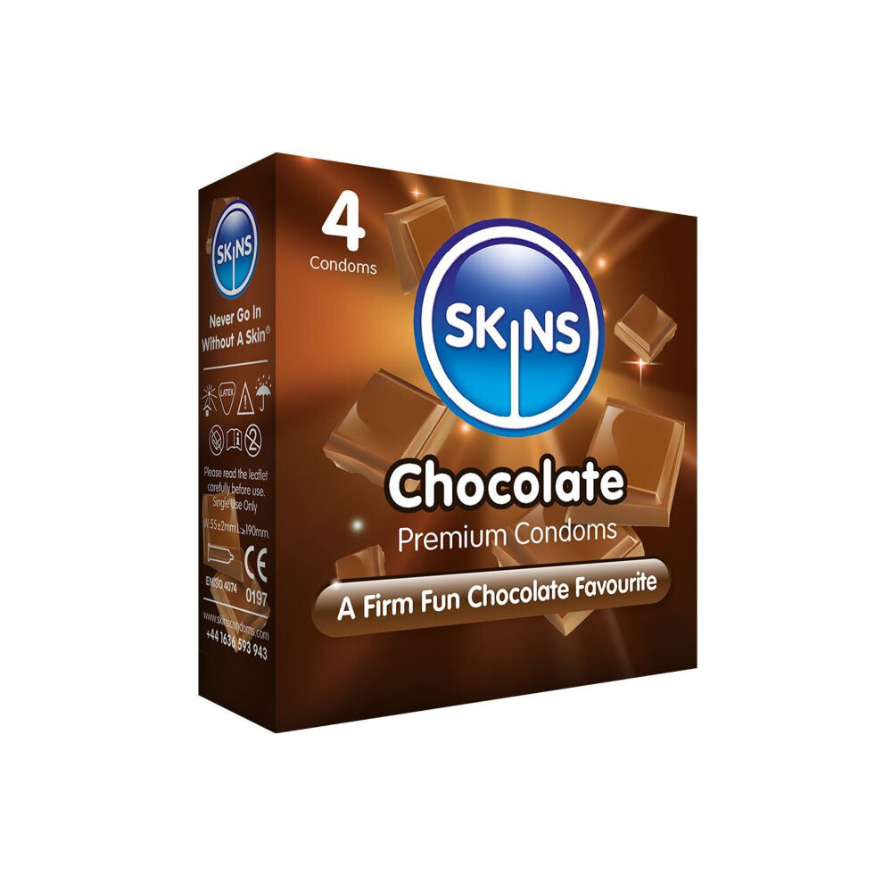 Skins Condoms Chocolate 4 Pack