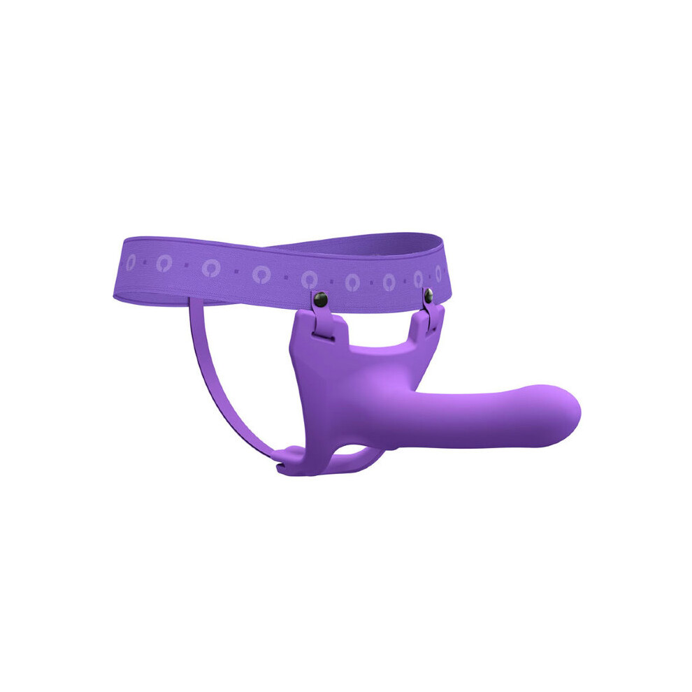 Zoro Silicone Strap on System With Waistbands Purple 5.5 Inch
