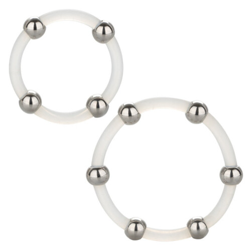 CALEXOTICS - STAHLPERLEN-SILIKONRING-SET