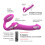 Strap-On-Me Multi Orgasm Rechargeable Remote Control Vibrating Strapless Strap-On Fuchsia M 3