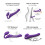 Strap-On-Me Rechargeable Remote Control Vibrating Strapless Strap-On Purple M 3