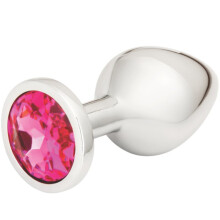 Me You Us Crystal Jewels Jewelled Metal Butt Plug Medium Pink