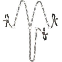 Sei Mio Triple Tease Adjustable Nipple Clamps and Clit Clamp