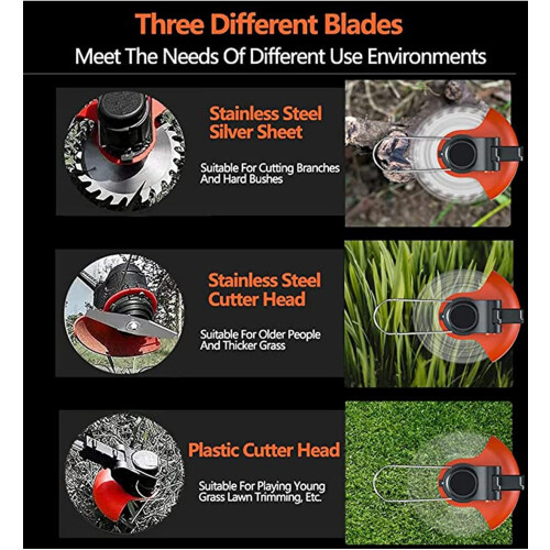 Metal Blade Strimmer Cordless Grass Edger Lithium 1
