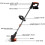Metal Blade Strimmer Cordless Grass Edger Lithium 6