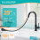 (Black) Kitchen Sink Mixer Tap with Pull Down Sprayer Chrome, Single Handle High Arc Pull Out Kitchen Taps 4