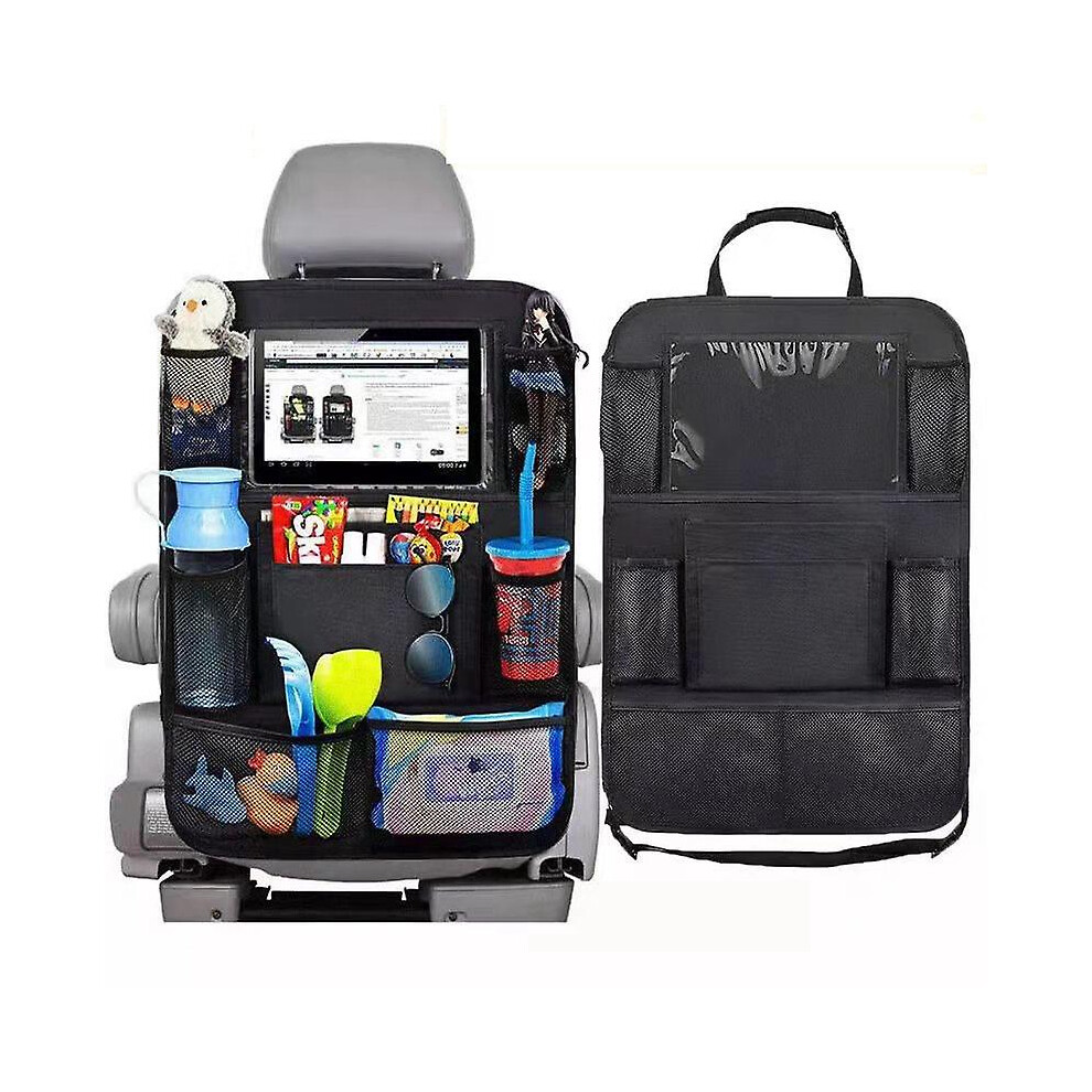 (As Show, One Size) 2 Pieces Car Back Seat Organizer For Children With Large Pockets And Ipad Tablet Compartment Waterproof Car Fitville