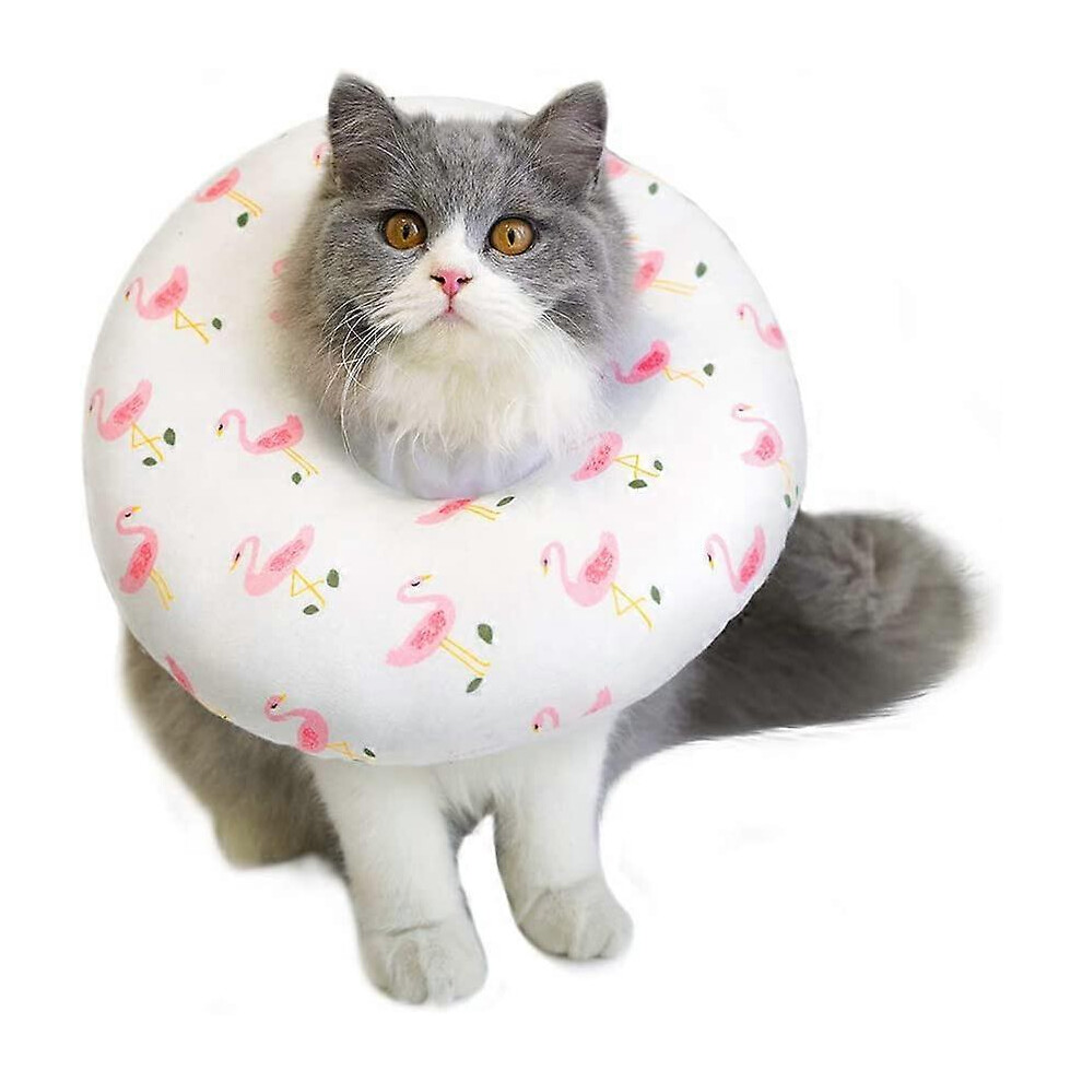 Konhill (As Show, One Size) Cat Cone Adjustable Recovery Collar Soft After Surgery For Cats Wound Healing Protective E Collar Elizabethan Collars