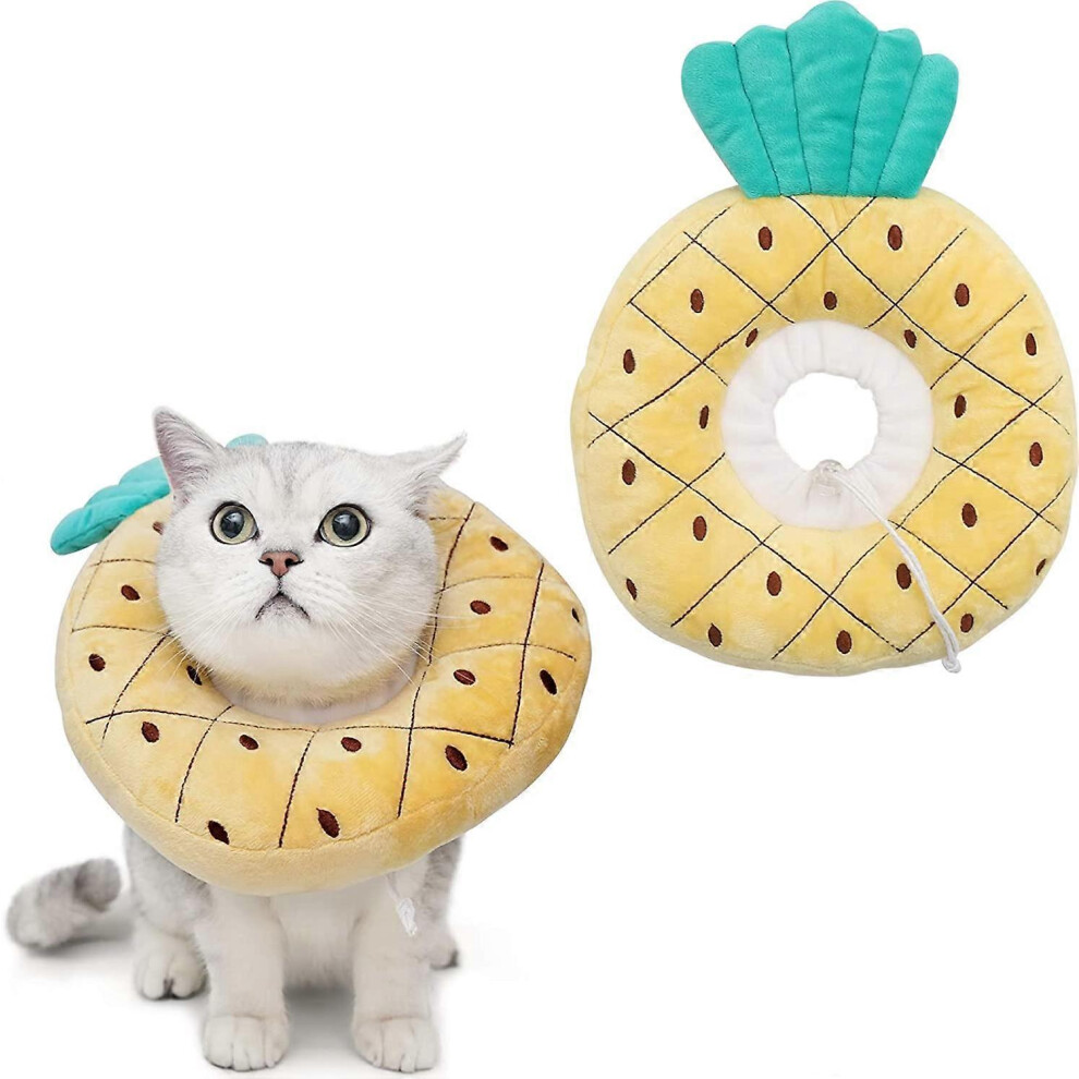 Konhill (As Show, One Size) Adjustable Cat Cone Collar Soft, Cute Cat Recovery Collar, Cat Cones After Surgery For Kittens