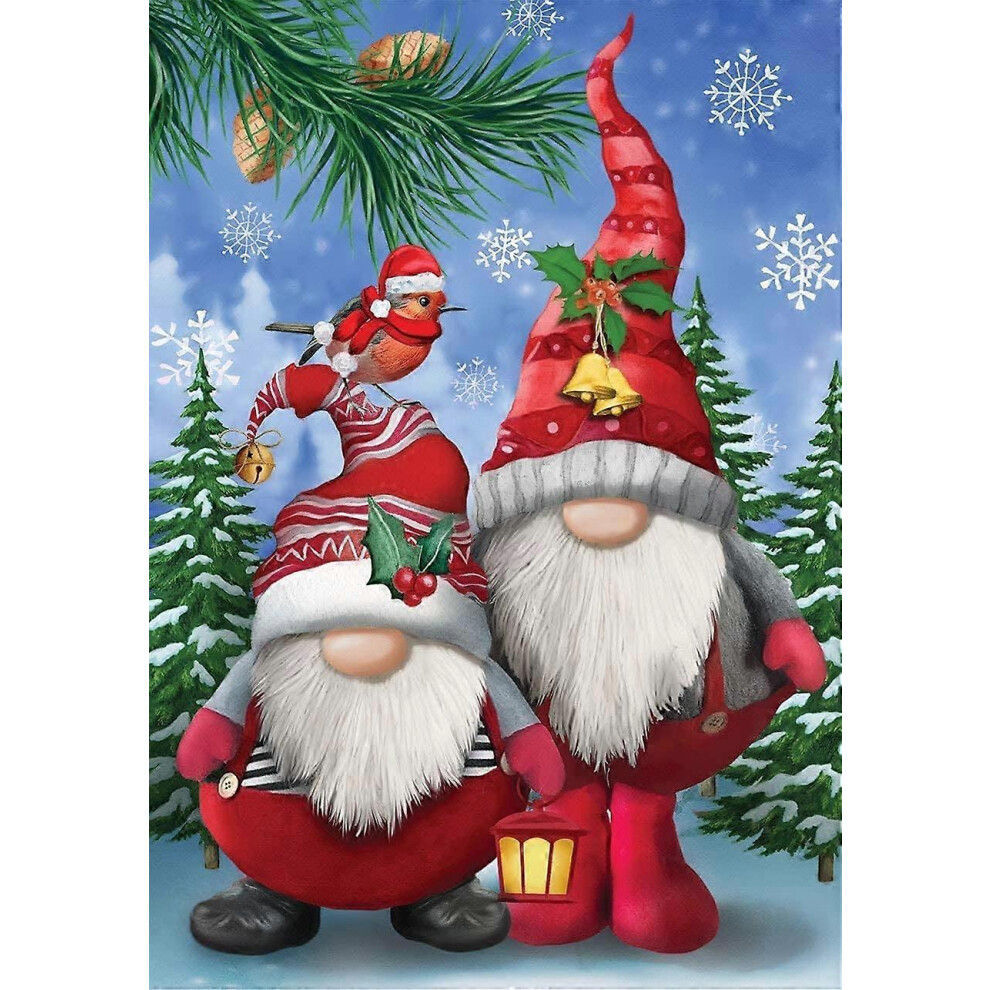Konhill (As Show, One Size) Other Wall Decor Christmas Diamond Painting Dwarfs Kits For Adults, Full Drill, Round Diamond Art Dwarfs, Snowman, Gemstone Painti