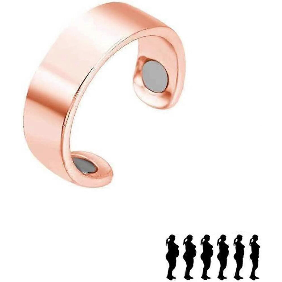 Konhill (As Show, One Size) Lymph Detox Magnetic Ring For Women, Magnetic Lymph Detox Ring Charm Magnetic Lymph Detox Ring Ring For Women Trendy Jewelry Gold
