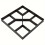 (Black) Upgraded Geometric Pattern Plastic Concrete Mold Set Paving Pavement Concrete Mould Stepping Stone Mold 1