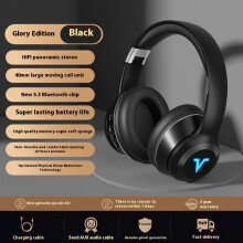 (Flying black) 2025 new private model cross-border headset Bluetooth headset wireless noise reduction heavy bass game is good-looking