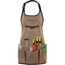 (As show, One size) Oxford Cloth Men Women Wear-resistant Garden Tools Aprons with Pockets