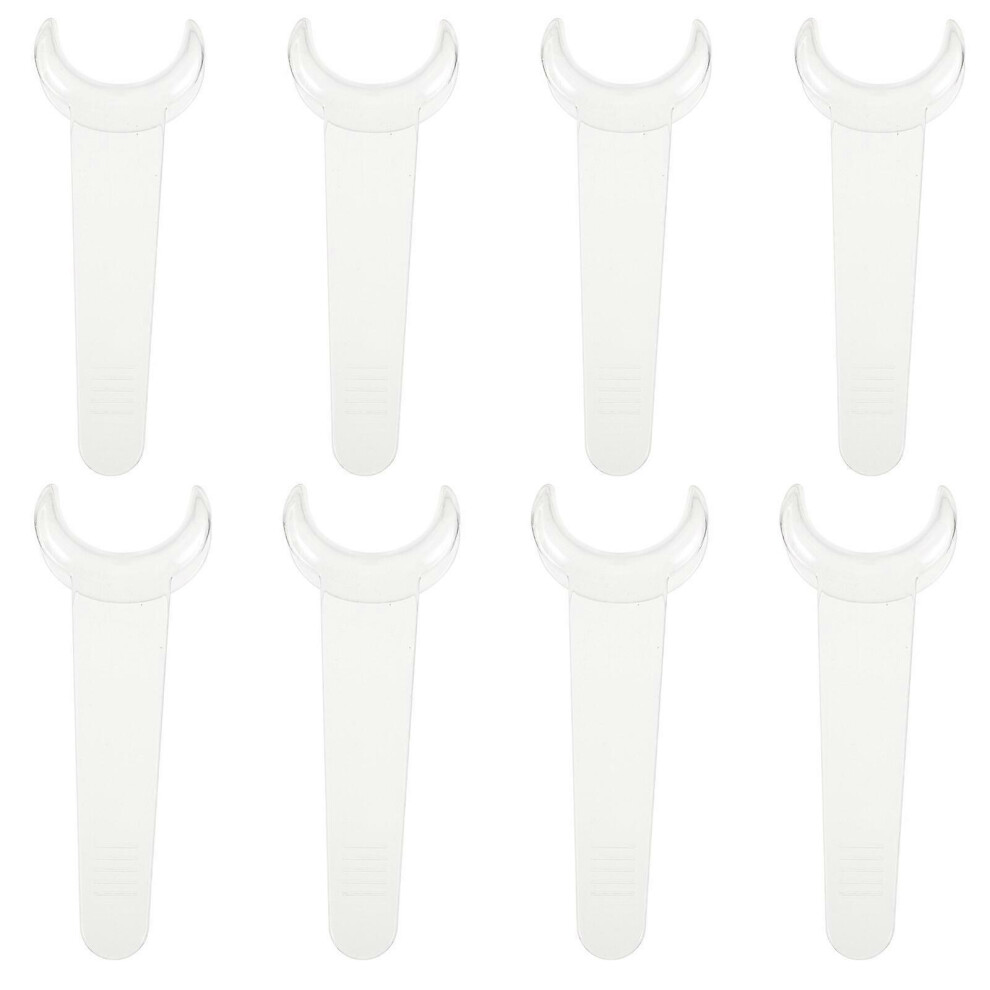 Kricely (As Show, One Size) 8Pcs Mouth Openers Dental Cheek Retractors Plastic Mouth Opener For Oral Examination