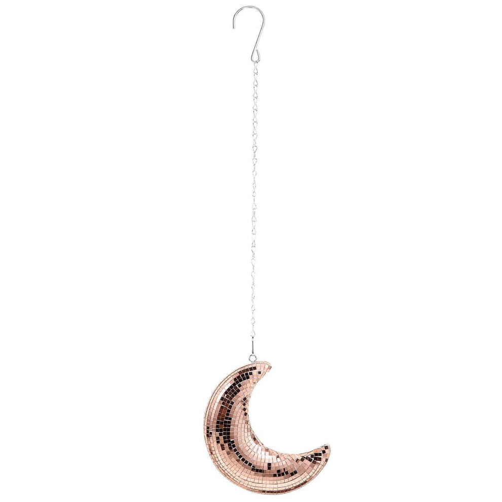 Kricely (As Show, One Size) Moon Shape Disco Ball Decoration Disco Party Hanging Decoration Festival Party Ornament