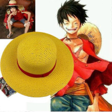 (Adults (56-58cm), One size) Anime Hat Sea Pirate King Straw Hat Luffy Ace Joba Hat Summer Outdoor Travel Sea Pirate King Cosplay