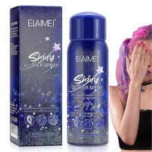 (As show, One size) Glitter Spray Body Glitter Face High Gloss Spray 60ml Glitter Hair Spray Ultra Fine Powder For Hair Face Nail Makeup