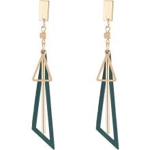 (As show, One size) Fashion Simple Metal Triangle Dangle Earrings Vintage multilayer Geometric Dangle Drop Earrings Lightweight Statement Earrings for Women Girl