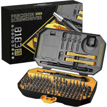 (As show, One size) 145 In 1 With 132 Bits Magnetic Precision Screwdriver Kit Built In Extension Rod For Repair Phone, Laptop, Watch, Game Console
