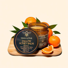 (Unscented) Organic Grass-Fed Beef Tallow Balm with Raw Honey - Moisturizing Cream for Soft, Smooth Skin - Handmade All-Natural Moisturizer - Radiant Skin