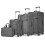 (Grey) Total 4PCS Lightweight Durable Soft Shell Suitcase Set And A Travel Bag 1
