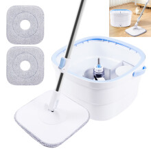 360° Spin Mop and Bucket Set with Microfiber Pads Effortless Cleaning for All Hard Floors