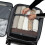 (Black) Total 4PCS Lightweight Durable Soft Shell Suitcase Set And A Travel Bag 14
