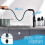 (Matte Black) Kitchen Tap with Pull Out Sprayer, Kitchen Mixer Tap with Dual Function Sprayer, 360 Swivel Single Handle Kitchen Sink Tap, 2