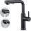 (Matte Black) Kitchen Tap with Pull Out Sprayer, Kitchen Mixer Tap with Dual Function Sprayer, 360 Swivel Single Handle Kitchen Sink Tap, 1