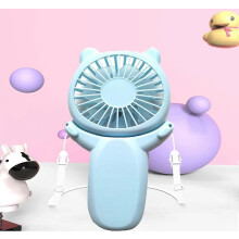 (As show, One size) Portable Personal Neck Fan 3 in 1 Handheld / Wearable / Desk Mini Fans, Rechargeable Hanging Adjustable 3 Speed with Long-Lasting Battery for Travel S
